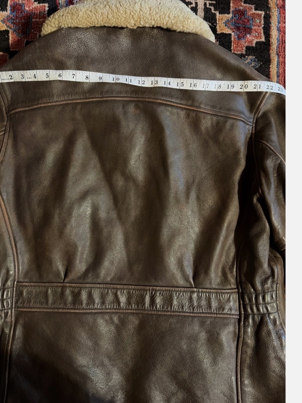 RRL Ralph Lauren  Leather Jacket Double RL VNTG 1990's USA Triple Star Shearling - Picture 13 of 16